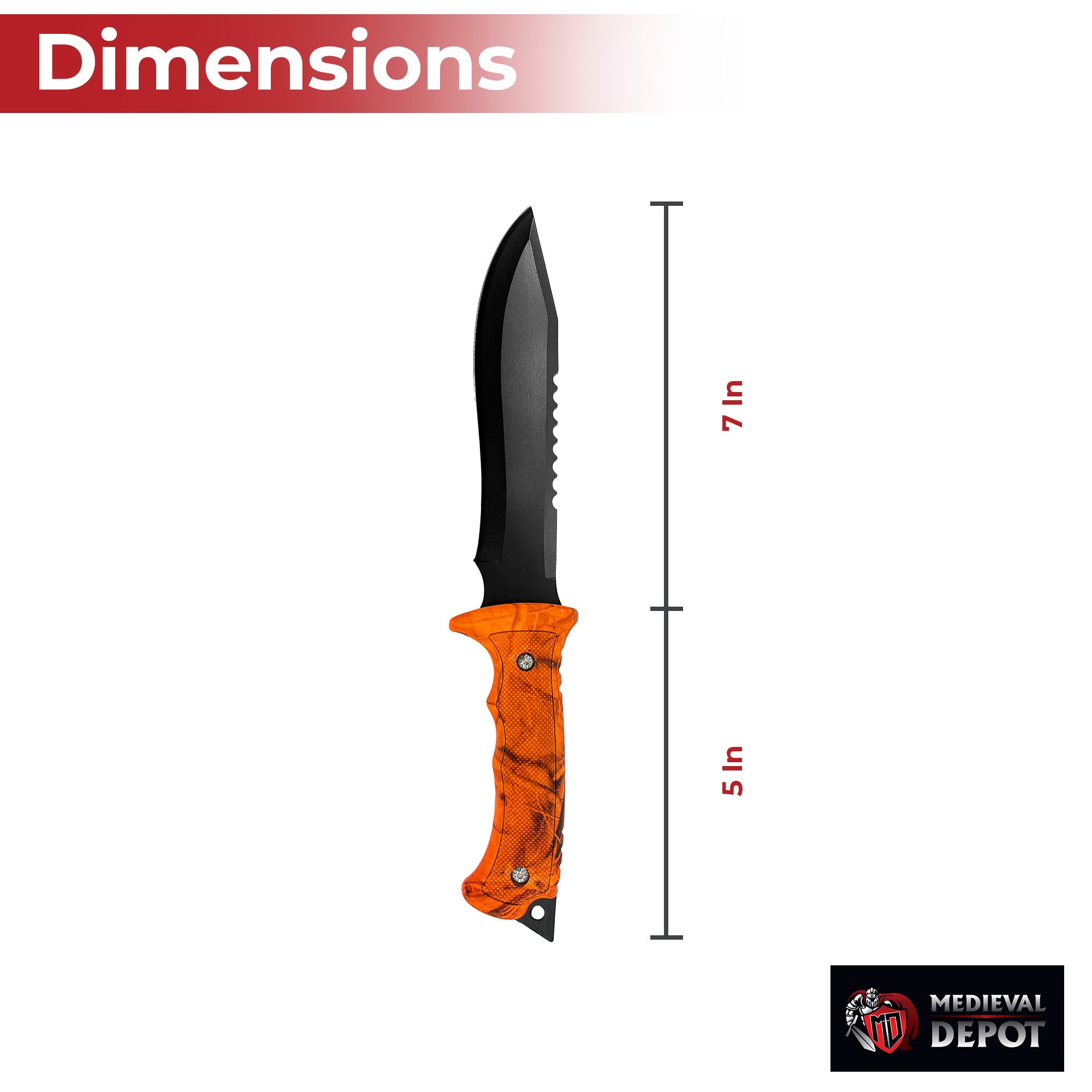 Saw Back Bowie Knife